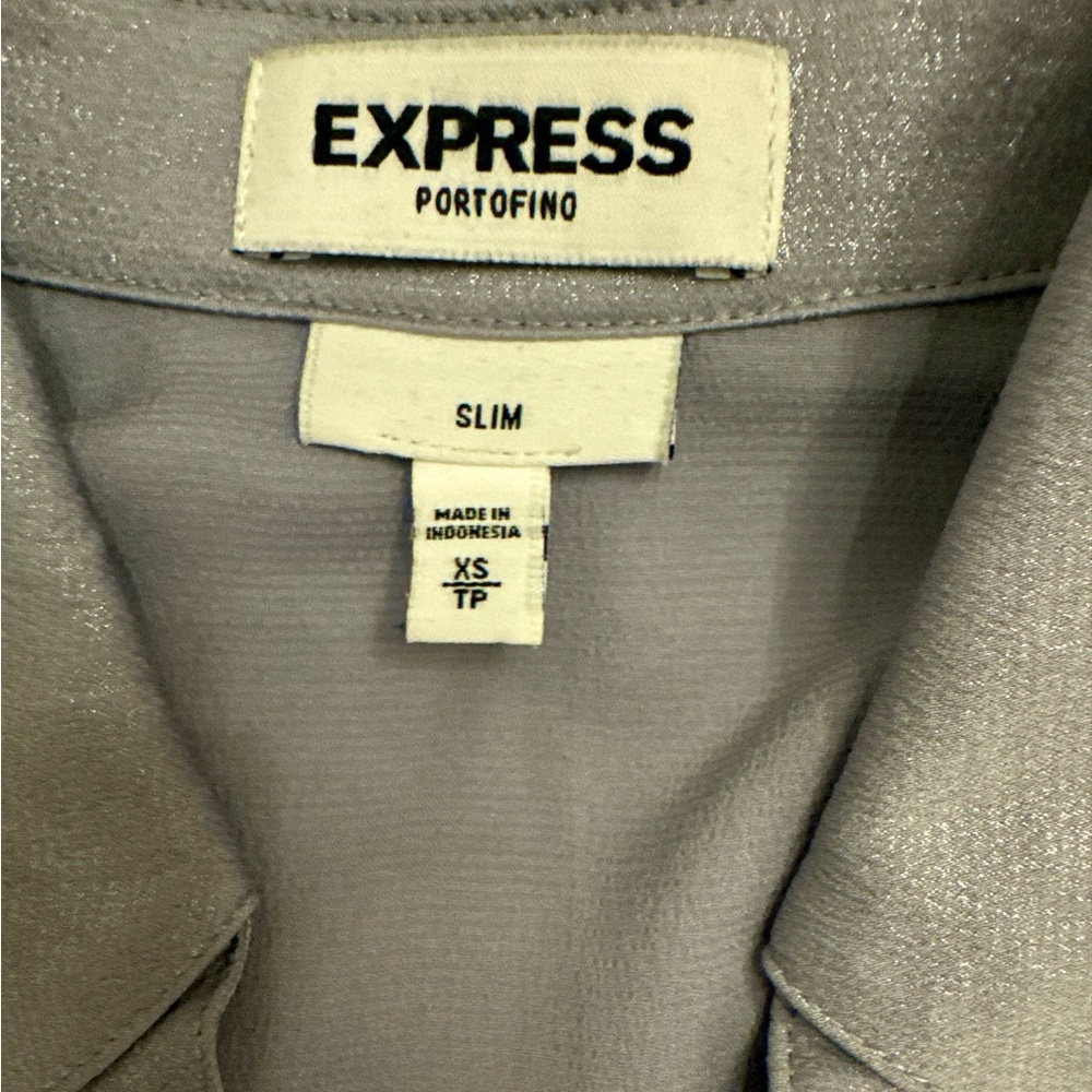 XS TP Extra Small Express Gray Silver Metallic Sa… - image 3